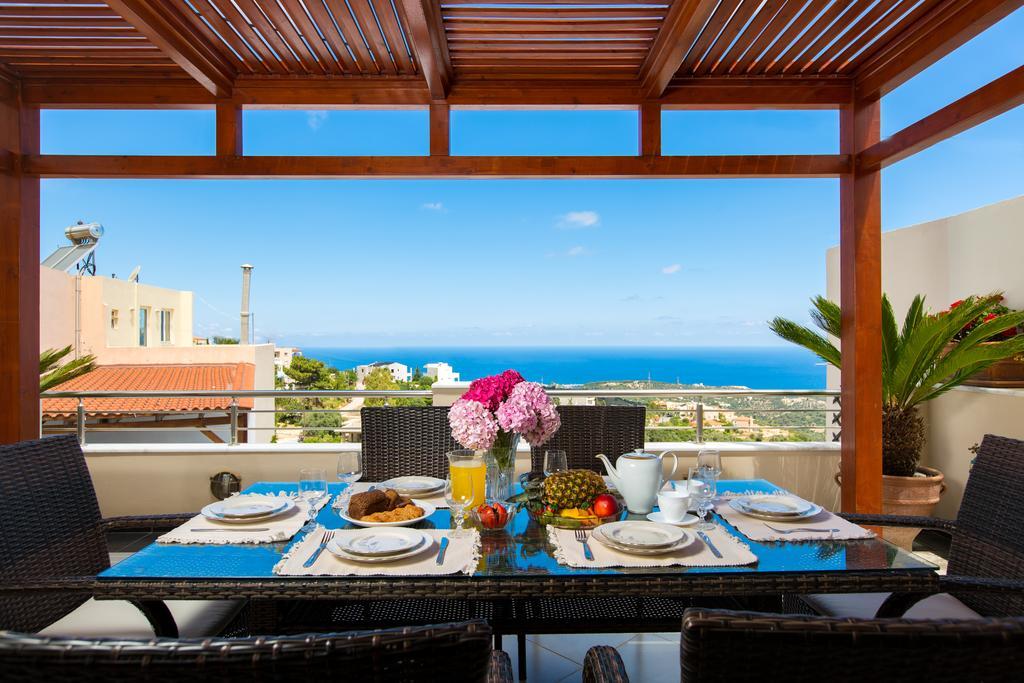 Azure Sea View Villa Rethymno Quarto foto